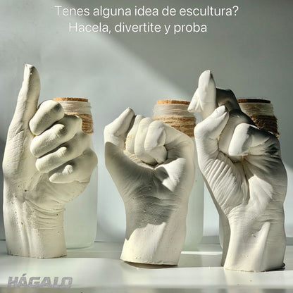 Kit Escultura Flor a Mano